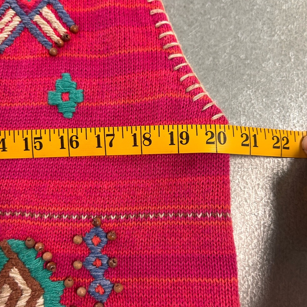 Vintage Sigrid Olsen embroidered beaded vest Large - Picture 6 of 7